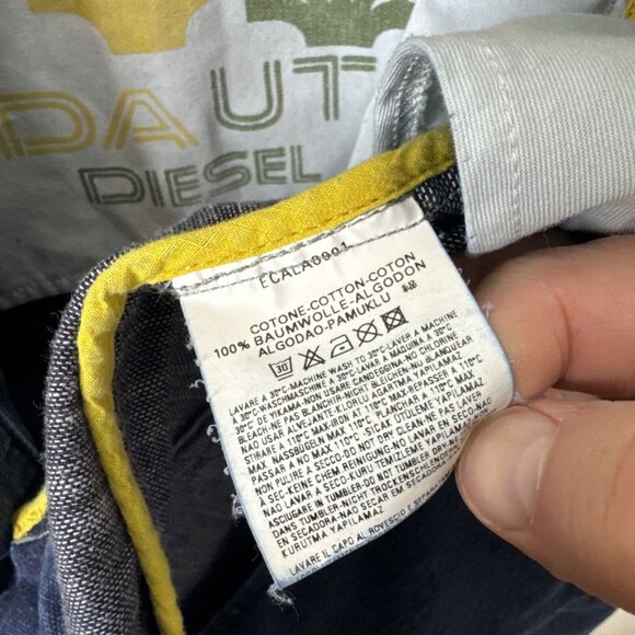 Diesel Men S Rua Da Utopia Mayolin Denim Jacket Blue Cafe Sports Jacket - Picture 7 of 8